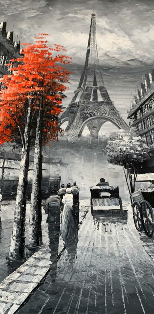 Paris Handpainted oil on canvas - Picture 7 of 8